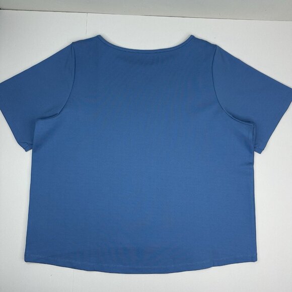 Betabrand Women’s NWT Tide Pool Boat Neck Short Sleeve Boxy Hi-Low Top XL/C47 - Picture 6 of 12